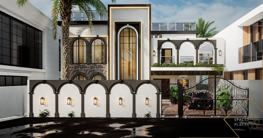 Modern residential house designed by architects in Lahore