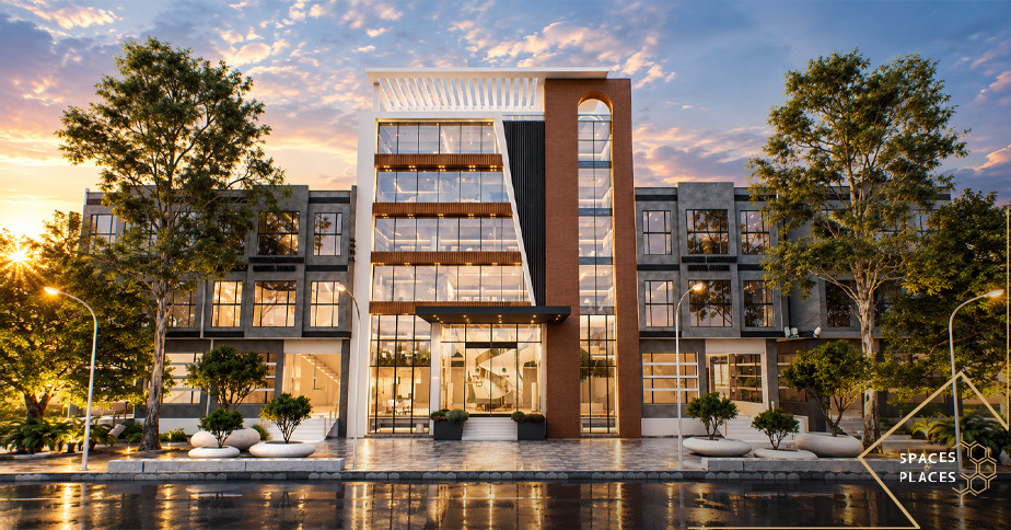 Modern commercial architectural design in Lahore