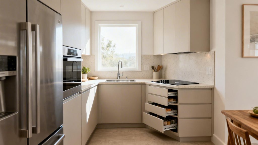 Small modern kitchen design ideas for Lahore homes